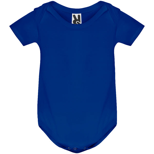 Roly Honey baby baby bodysuit in royal blue, ready for logo printing or embroidery