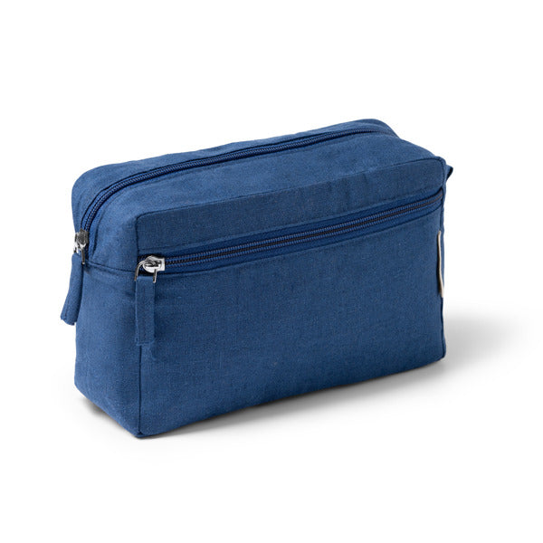 Stamina Prado hemp fabric toiletry bag, ready for logo printing