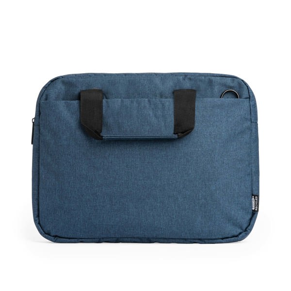 Stamina Kalmar RPET document holder in heather denim, ready for logo printing