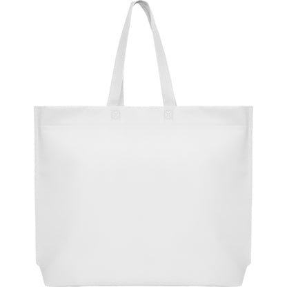Stamina Sea non-woven polypropylene tote bag in white, ready for logo printing