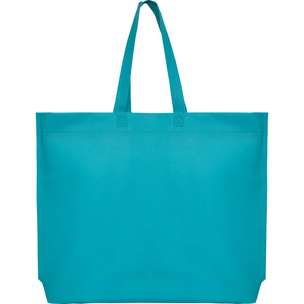 Stamina Sea non-woven polypropylene tote bag in aquamarine, ready for logo printing