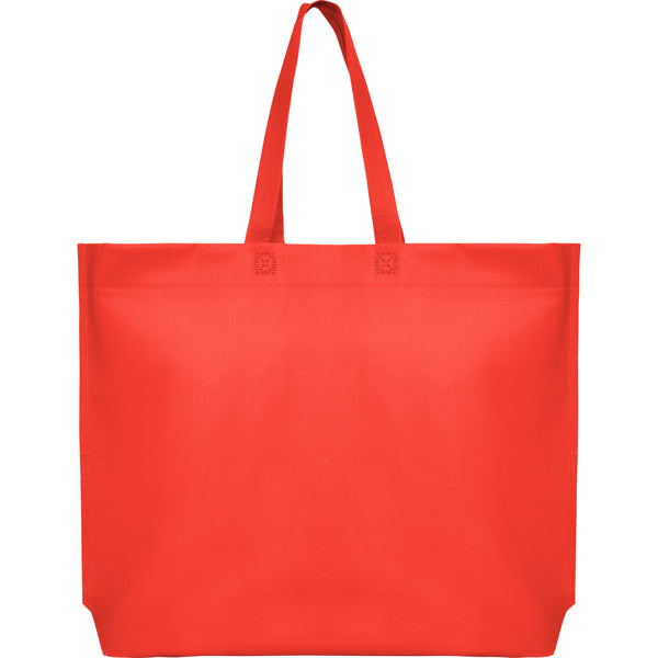 Stamina Sea non-woven polypropylene tote bag in red, ready for logo printing