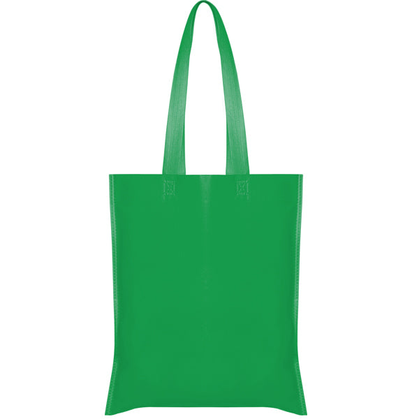 Stamina Crest non-woven polypropylene tote bag in fern green, ready for logo printing