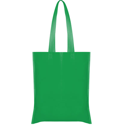 Stamina Crest non-woven polypropylene tote bag in fern green, ready for logo printing