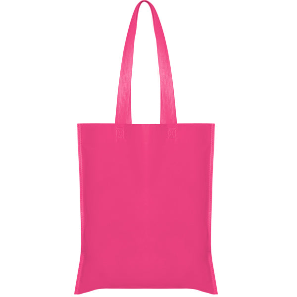Stamina Crest non-woven polypropylene tote bag in rosette, ready for logo printing