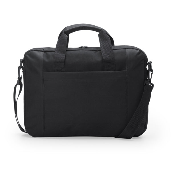 Stamina Lora 600D polyester laptop bag in black, ready for logo printing