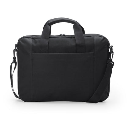 Stamina Lora 600D polyester laptop bag in black, ready for logo printing