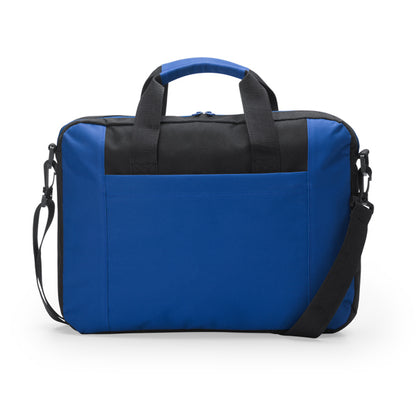 Stamina Lora 600D polyester laptop bag in royal blue, ready for logo printing