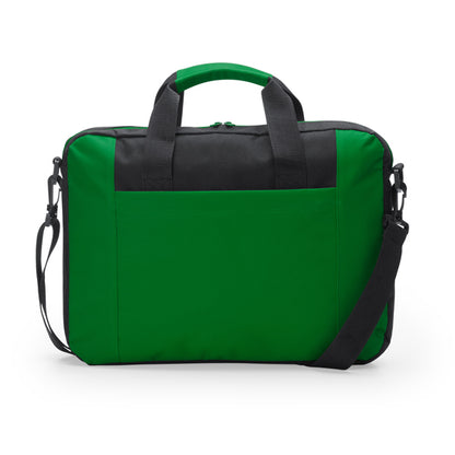 Stamina Lora 600D polyester laptop bag in fern green, ready for logo printing