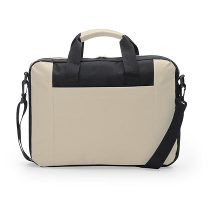 Stamina Lora 600D polyester laptop bag in beige, ready for logo printing