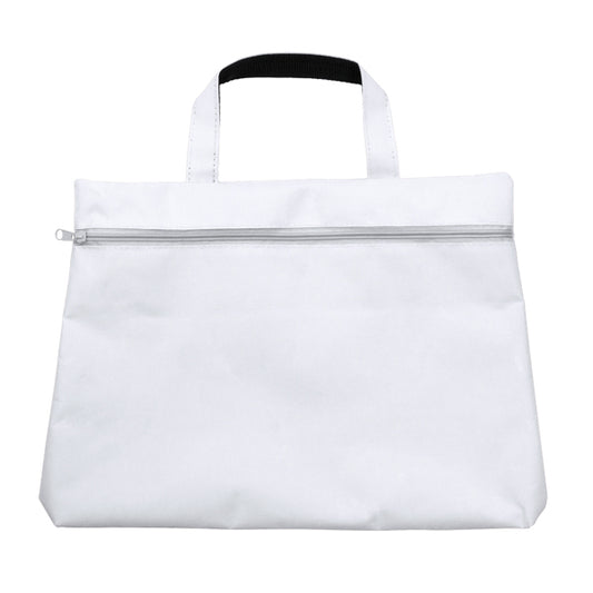 Stamina Charran 600D polyester laptop bag in white, ready for logo printing