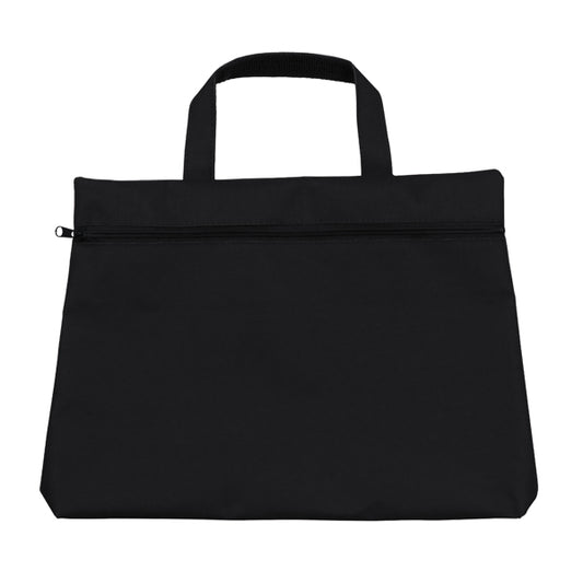 Stamina Charran 600D polyester laptop bag in black, ready for logo printing