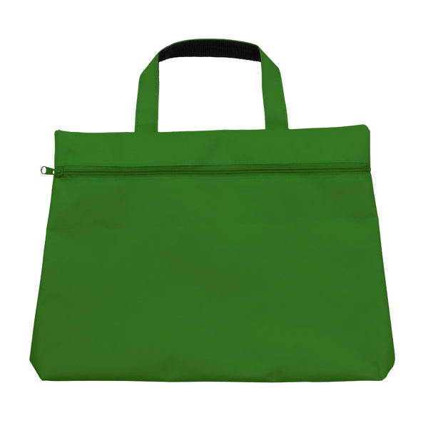 Stamina Charran 600D polyester laptop bag in fern green, ready for logo printing