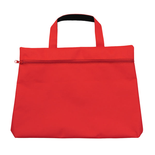 Stamina Charran 600D polyester laptop bag in red, ready for logo printing