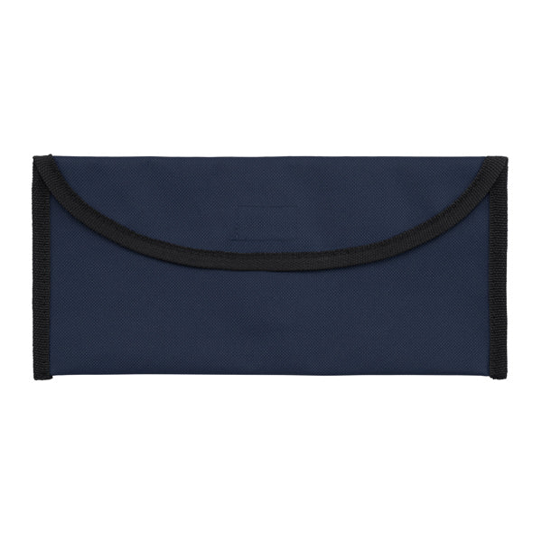 Stamina Garza 600D polyester laptop bag in navy blue, ready for logo printing