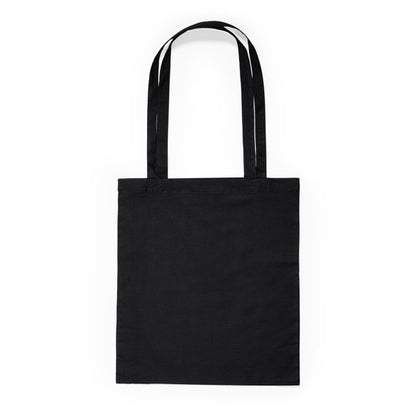 Stamina Knoll cotton shopping bag in black, ready for logo printing