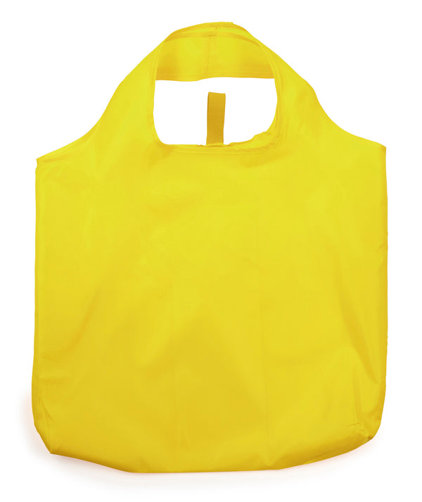 Stamina Foldable Toco 190T polyester shopping bag in yellow, ready for logo printing