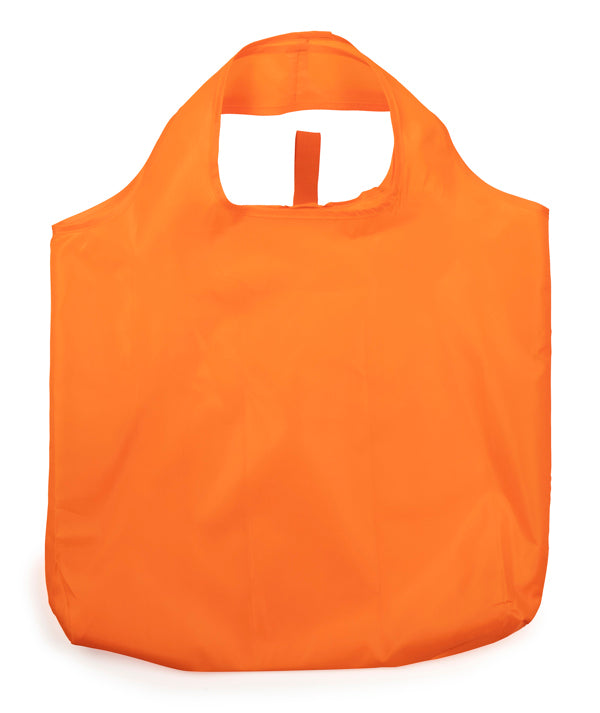 Stamina Foldable Toco 190T polyester shopping bag in orange, ready for logo printing