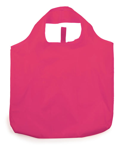Stamina Foldable Toco 190T polyester shopping bag in fuchsia, ready for logo printing