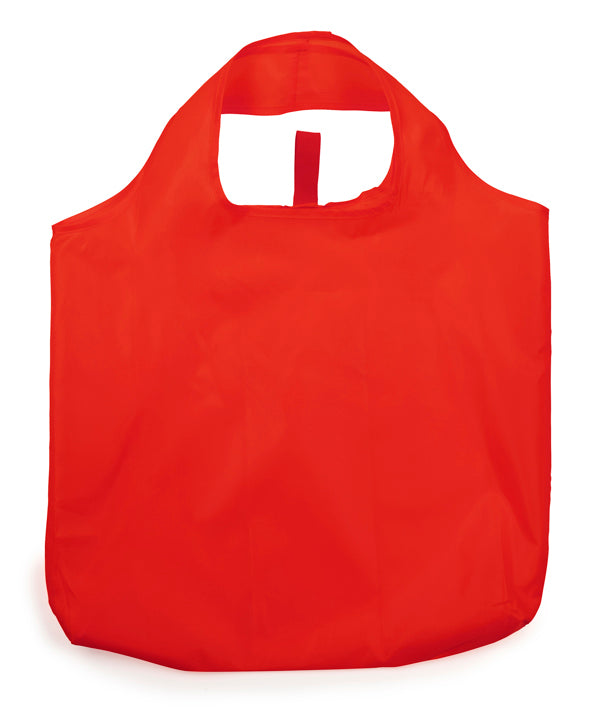 Stamina Foldable Toco 190T polyester shopping bag in red, ready for logo printing