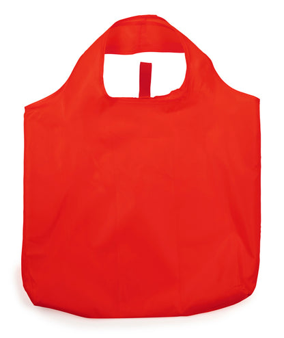 Stamina Foldable Toco 190T polyester shopping bag in red, ready for logo printing