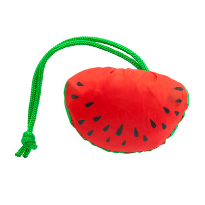 Stamina Foldable Focha 190T polyester shopping bag in watermelon, ready for logo printing