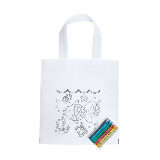 Stamina Azor non-woven tote bag in white, ready for logo printing