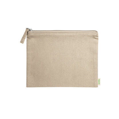 Stamina Delphis organic cotton toiletry bag in beige, ready for logo printing