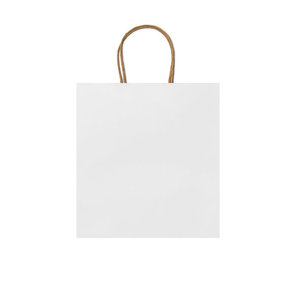 Stamina Haya gsm paper tote bag in white, ready for logo printing