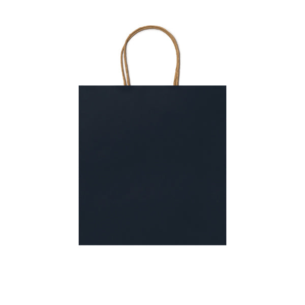 Stamina Haya gsm paper tote bag in navy blue, ready for logo printing