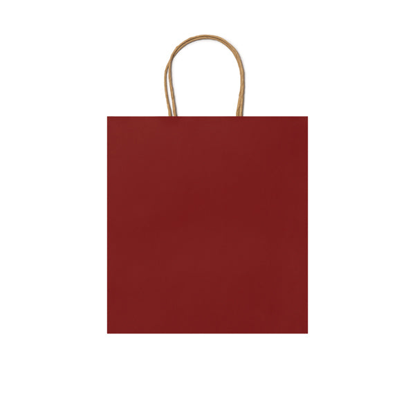 Stamina Haya gsm paper tote bag in red, ready for logo printing