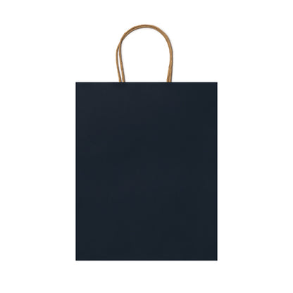 Stamina Roble gsm paper tote bag in navy blue, ready for logo printing