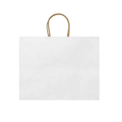 Stamina Maple gsm paper tote bag in white, ready for logo printing