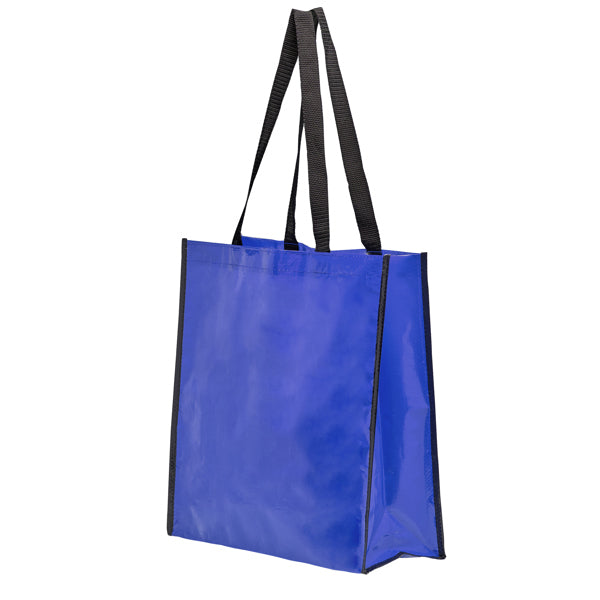 Stamina Coast laminated polypropylene tote bag in royal blue, ready for logo printing