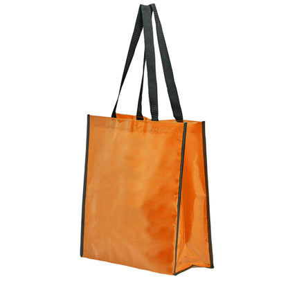Stamina Coast laminated polypropylene tote bag in orange, ready for logo printing