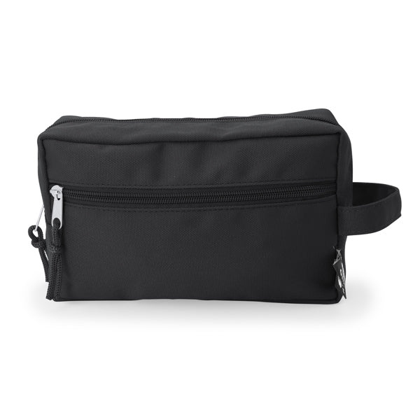 Stamina Bubo 210D recycled polyester (RPET) tote bag in black, ready for logo printing