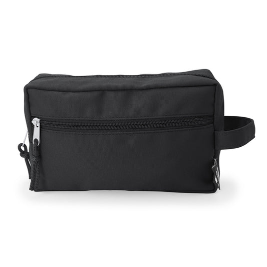 Stamina Bubo 210D recycled polyester (RPET) tote bag in black, ready for logo printing
