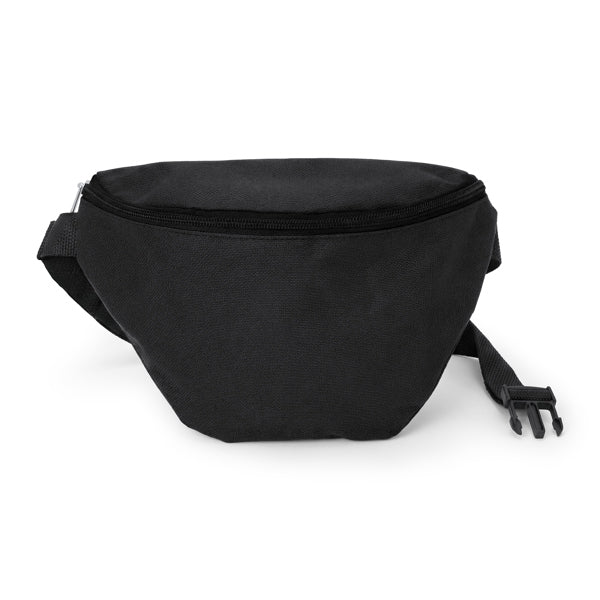 Stamina Vultur 600D polyester belt bag in black, ready for logo printing
