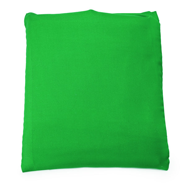 Stamina Pantala 190T recycled polyester (RPET) shopping bag in fern green, ready for logo printing