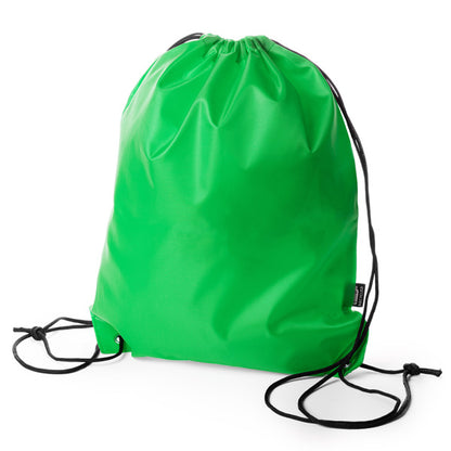 Stamina Rpet Larus RPET polyester drawstring bag in fern green, ready for logo printing