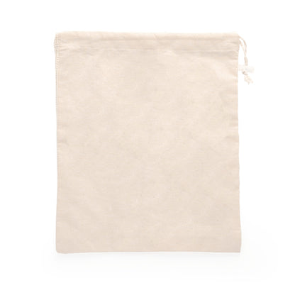 Stamina Soil cotton drawstring bag in beige, ready for logo printing