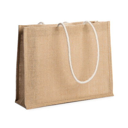Stamina Sterna laminate jute beach bag, ready for logo printing