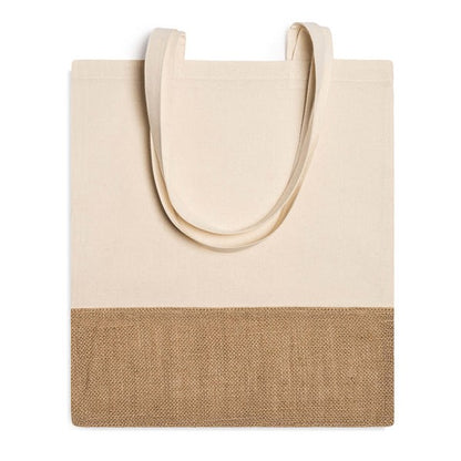 Stamina Wave cotton and jute shopping bag, ready for logo printing
