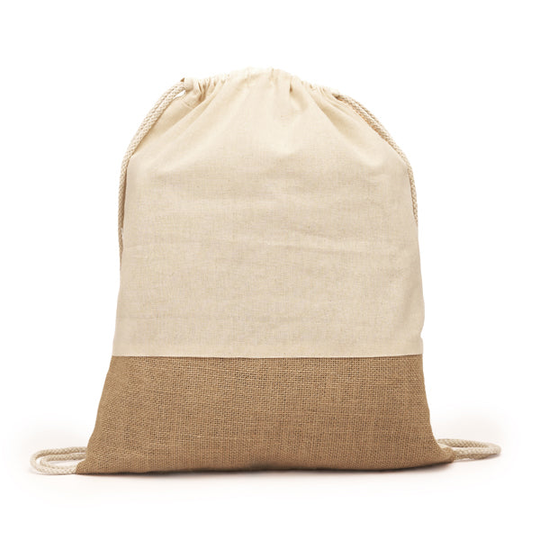 Stamina Wilkes cotton drawstring bag, ready for logo printing