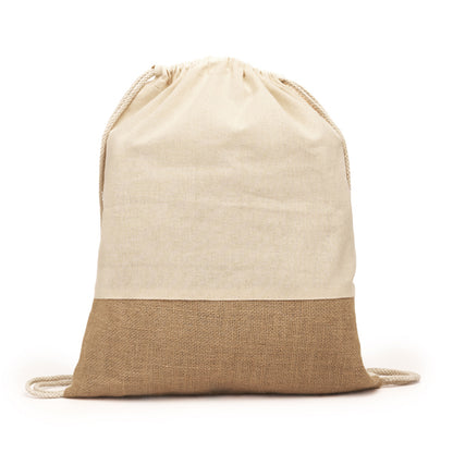 Stamina Wilkes cotton drawstring bag, ready for logo printing