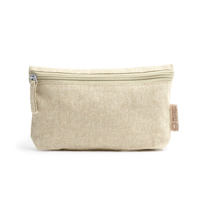 Stamina Remo recycled cotton toiletry bag in beige, ready for logo printing
