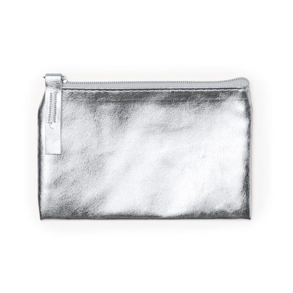 Stamina Mauve PU purse in a glossy finish design in silver, ready for logo printing
