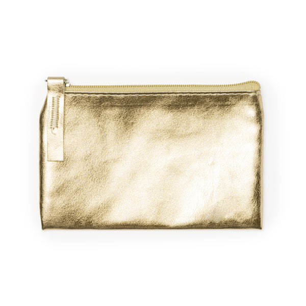 Stamina Mauve PU purse in a glossy finish design in gold, ready for logo printing