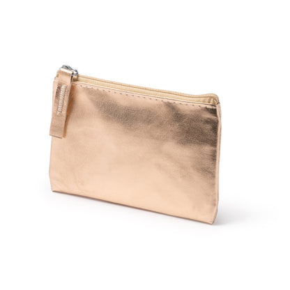 Stamina Mauve PU purse in a glossy finish design, ready for logo printing