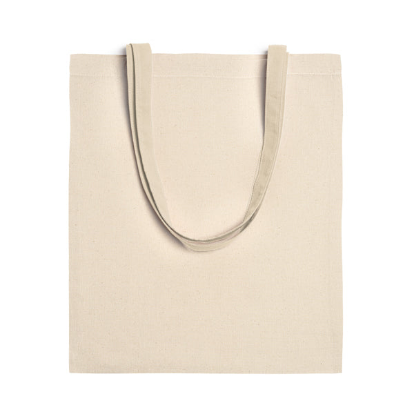 Stamina Hill cotton tote bag in beige, ready for logo printing
